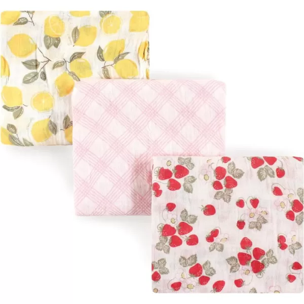 Hudson Baby Unisex Baby Cotton Muslin Swaddle Blankets, Woodland 3-Pack, 3-Pack