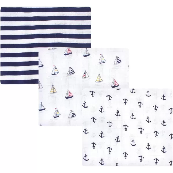 Hudson Baby Unisex Baby Cotton Muslin Swaddle Blankets, Woodland 3-Pack, 3-Pack