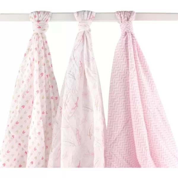 Hudson Baby Unisex Baby Cotton Muslin Swaddle Blankets, Woodland 3-Pack, 3-Pack