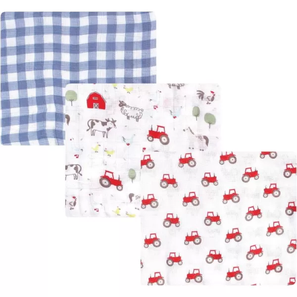 Hudson Baby Unisex Baby Cotton Muslin Swaddle Blankets, Woodland 3-Pack, 3-Pack