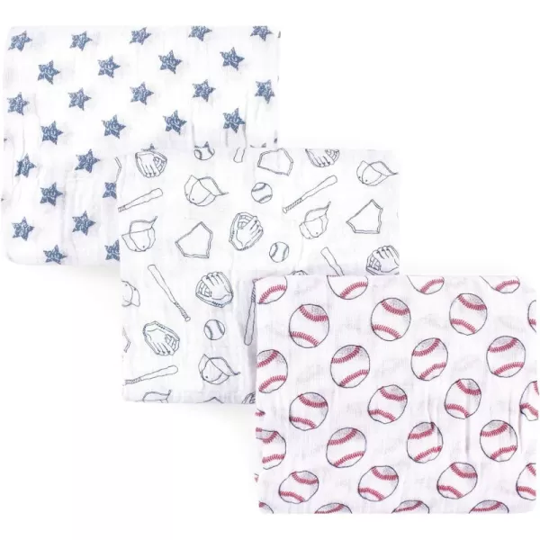 Hudson Baby Unisex Baby Cotton Muslin Swaddle Blankets, Woodland 3-Pack, 3-Pack