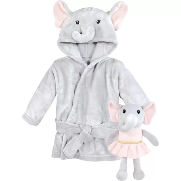 Hudson Baby Unisex BabyPlush Bathrobe and Toy Set