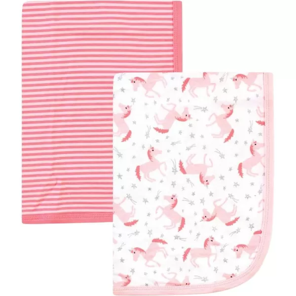 Hudson Baby Unisex Baby Cotton Swaddle Blankets, Woodland, One Size