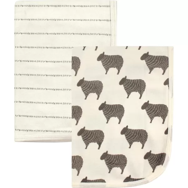 Hudson Baby Unisex Baby Cotton Swaddle Blankets, Woodland, One Size