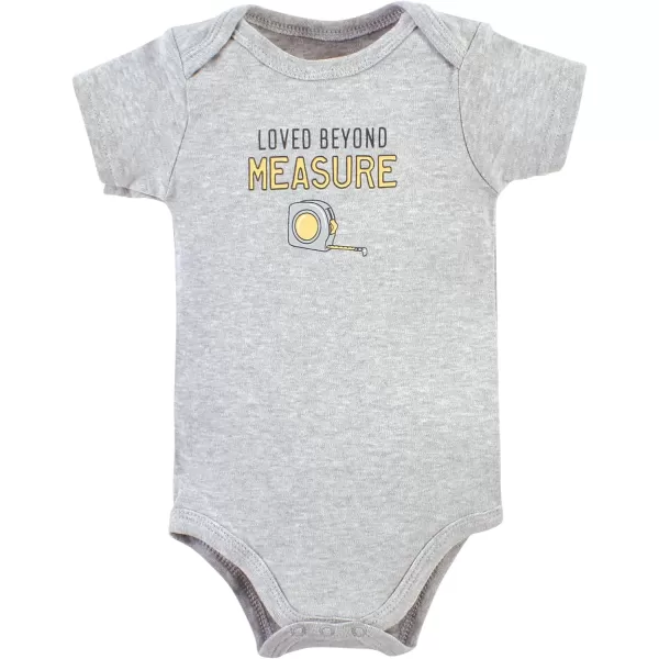 Hudson Baby Unisex Baby Unisex Baby Cotton Bodysuits, Construction Work, 0-3 Months