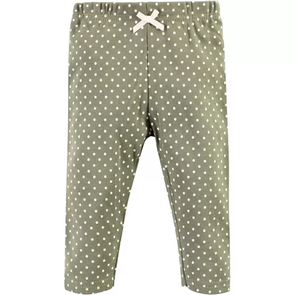 Hudson Baby Unisex Baby Unisex Baby Cotton Bodysuit, Pant and Shoe Set, Sage Floral Wreath, Newborn