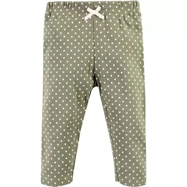 Hudson Baby Unisex Baby Unisex Baby Cotton Bodysuit, Pant and Shoe Set, Sage Floral Wreath, Newborn