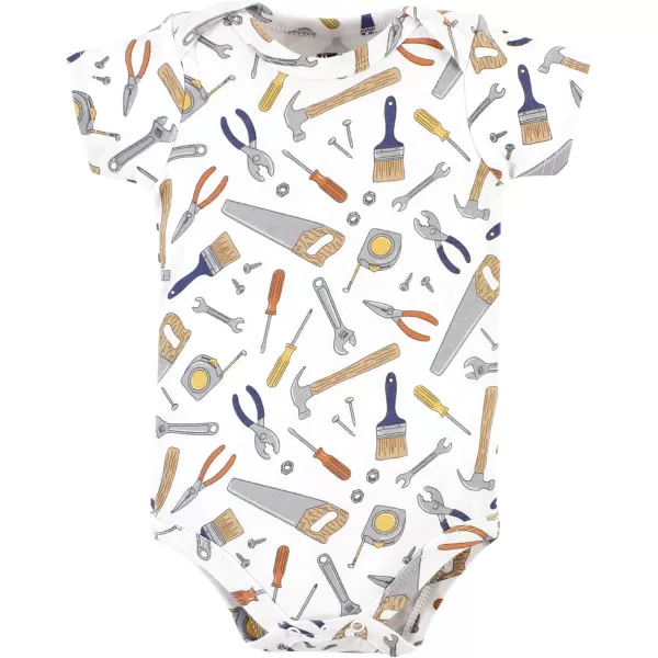 Hudson Baby Unisex Baby Unisex Baby Cotton Bodysuits, Construction Work, 9-12 Months