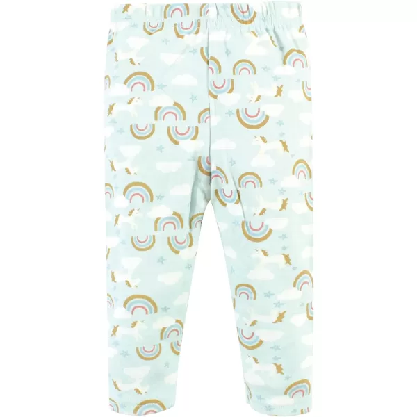 Hudson Baby Unisex Baby Unisex Baby Cotton Bodysuit, Pant and Shoe Set, Magical Rainbow, 12-18 Months