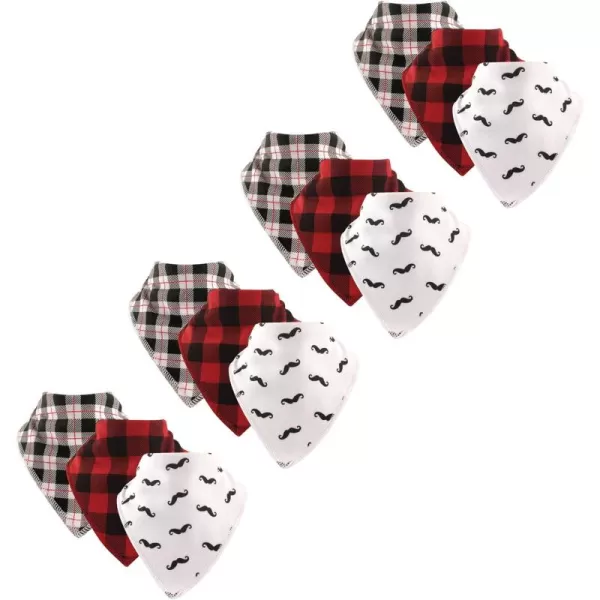Hudson Baby Unisex Baby Cotton Fleece Bandana Bibs