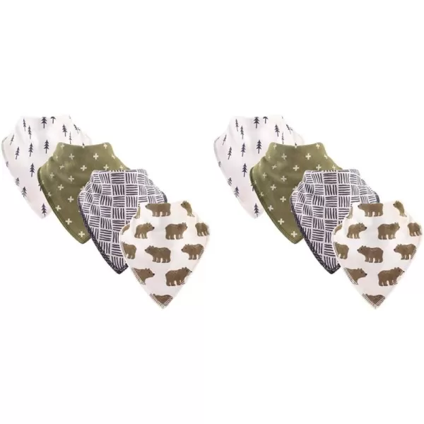 Hudson Baby Unisex Baby Cotton Fleece Bandana Bibs