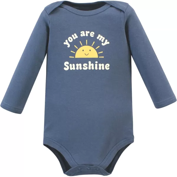 Hudson Baby Unisex Baby Unisex Baby Cotton Long-sleeve Bodysuits, Kind Human, Preemie