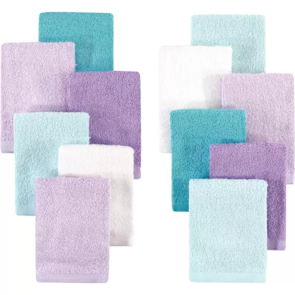 Hudson Baby Unisex Baby Rayon from Bamboo Woven Washcloths 12pk, Soft Neutral, One Size