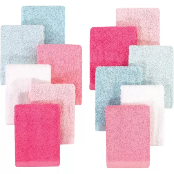 Hudson Baby Unisex Baby Rayon from Bamboo Woven Washcloths 12pk, Soft Neutral, One Size