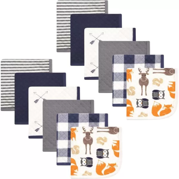 Hudson Baby Unisex Baby Rayon from Bamboo Woven Washcloths 12pk, Soft Neutral, One Size