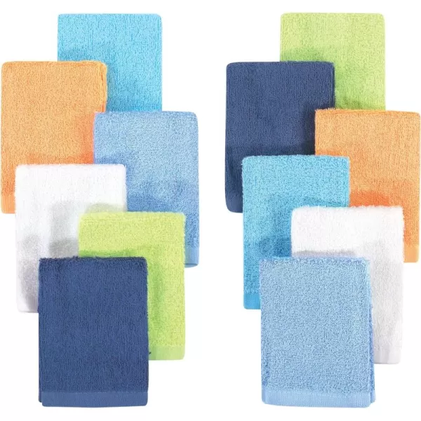 Hudson Baby Unisex Baby Rayon from Bamboo Woven Washcloths 12pk, Soft Neutral, One Size