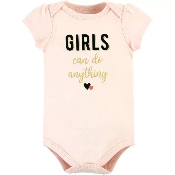 Hudson Baby Unisex Baby Unisex Baby Cotton Bodysuit, Pant and Shoe Set, Cinnamon Hearts, 0-3 Months