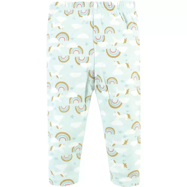 Hudson Baby Unisex Baby Unisex Baby Cotton Bodysuit, Pant and Shoe Set, Magical Rainbow, 0-3 Months