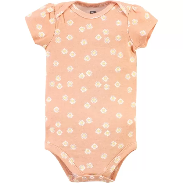 Hudson Baby Unisex Baby Unisex Baby Cotton Bodysuits, Peace Love Flowers, Preemie