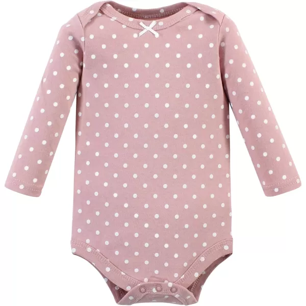 Hudson Baby Unisex Baby Unisex Baby Cotton Long-sleeve Bodysuits, Bonita, 9-12 Months