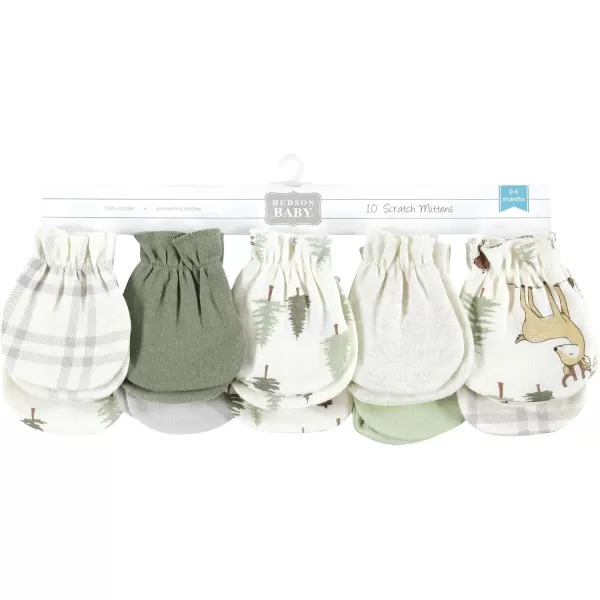 Hudson Baby Unisex Baby Cotton Scratch Mittens