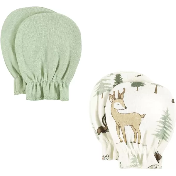 Hudson Baby Unisex Baby Cotton Scratch Mittens