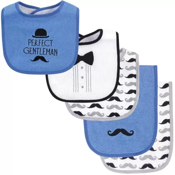 Hudson Baby Unisex Baby Cotton Terry Bib and Burp Cloth Set, Football, One Size