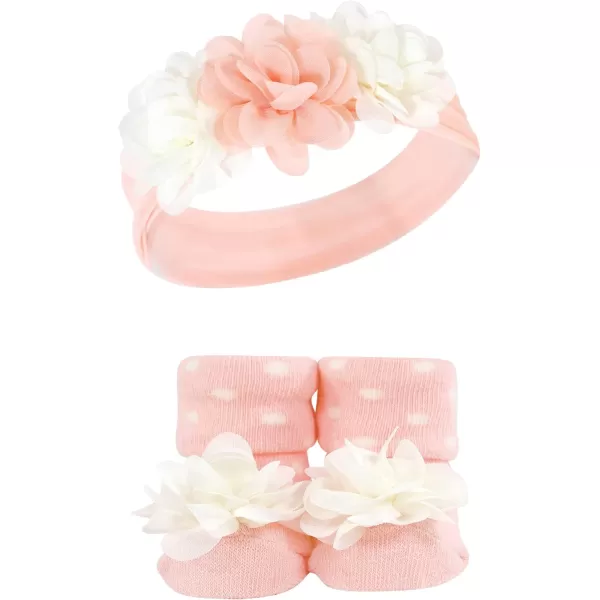 Hudson Baby Girl's Headband and Socks Giftset