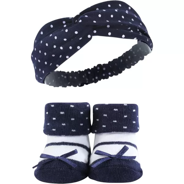Hudson Baby Girl's Headband and Socks Giftset