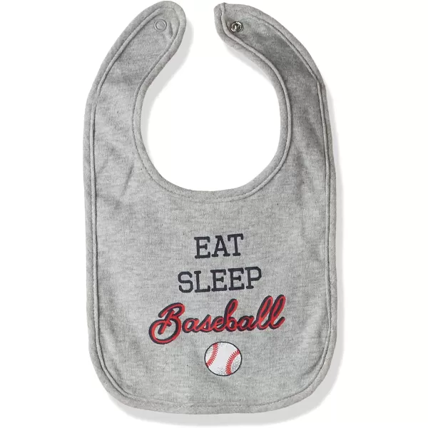 Hudson Baby Cotton BibsBaseball