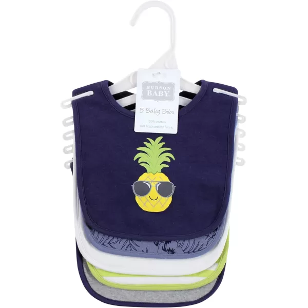 Hudson Baby Cotton BibsBoy Pineapple