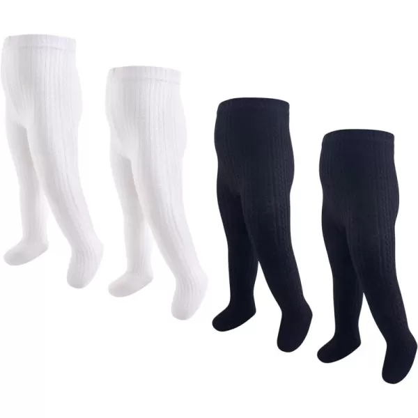 Black White Cableknit