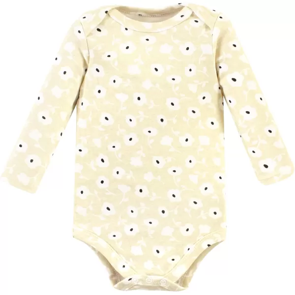 Hudson Baby Unisex Baby Unisex Baby Cotton Longsleeve Bodysuits Cinnamon Hearts 1824 MonthsCinnamon Hearts 5 Pack