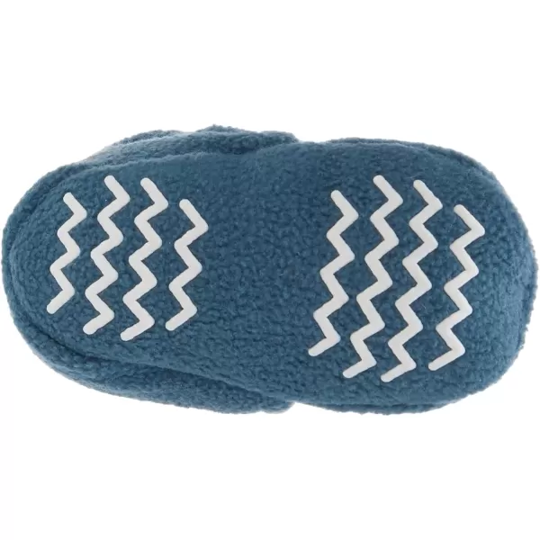 imageHudson Baby Unisex Baby Cozy Fleece and Faux Sherpa BootiesCoronet Blue