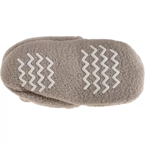 imageHudson Baby Unisex Baby Cozy Fleece and Faux Sherpa BootiesNeutral Gray