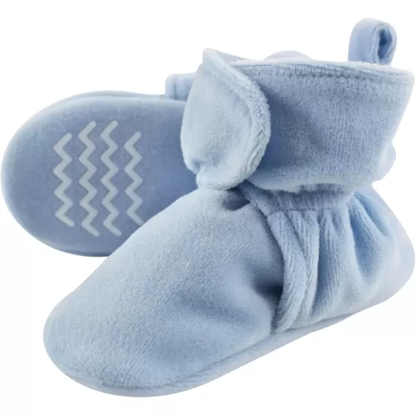 imageHudson Baby Baby Girls Cozy Velour BootiesLight Blue