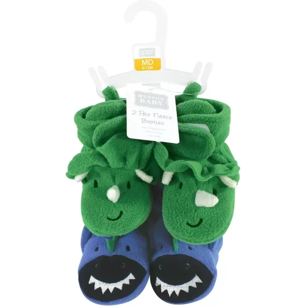 imageHudson Baby UnisexChild Cozy Fleece Booties Winter Accessory SetBoy Dino