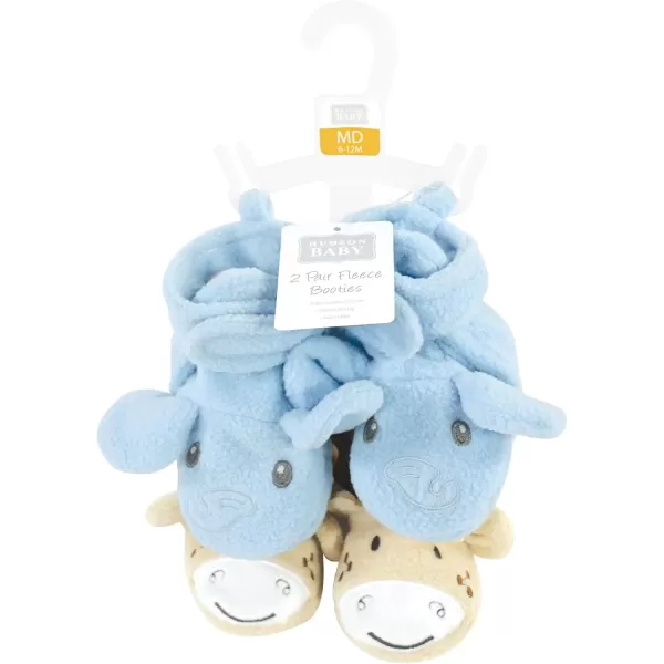 imageHudson Baby UnisexChild Cozy Fleece Booties Winter Accessory SetElephant Giraffe