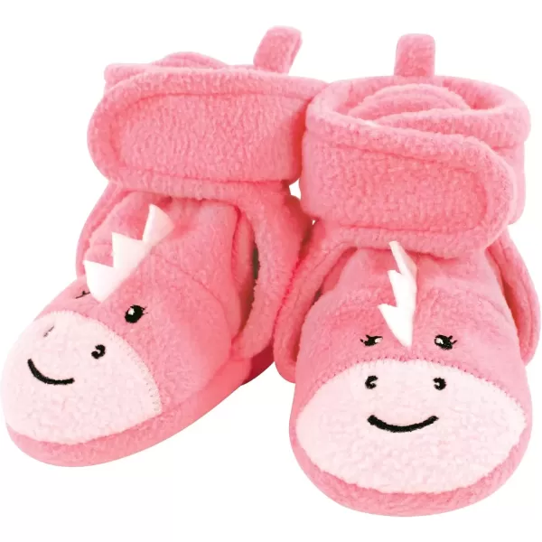 imageHudson Baby UnisexChild Cozy Fleece Booties Winter Accessory SetGirl Dino
