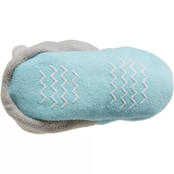 imageHudson Baby UnisexChild Cozy Fleece Booties Winter Accessory SetMintGray