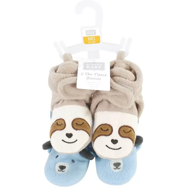 imageHudson Baby UnisexChild Cozy Fleece Booties Winter Accessory SetSloth Bear