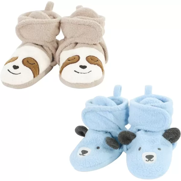 imageHudson Baby UnisexChild Cozy Fleece Booties Winter Accessory SetSloth Bear