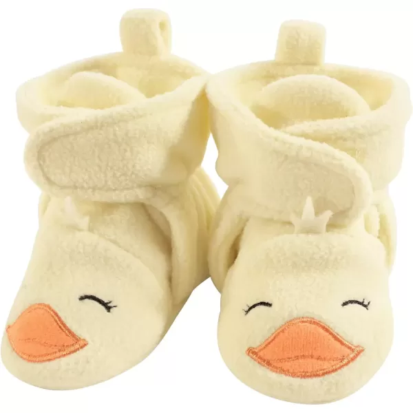 imageHudson Baby UnisexChild Cozy Fleece Booties Winter Accessory SetYellow Duck