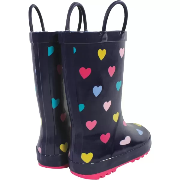 imageHudson Baby UnisexChild Rain BootsNavy Hearts