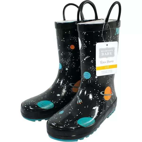 imageHudson Baby UnisexChild Rain BootsSpace