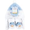 imageHudson Baby Girls Trapper Hat Mitten and Bootie SetSnowman