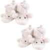 imageHudson Baby Unisex Baby Cozy Fleece and Sherpa Booties MultipackGirl Lamb 2piece