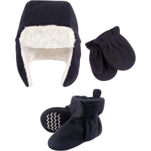 imageHudson Baby Winter Hat Mittens and Booties SetNavy