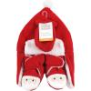 imageHudson Baby Girls 12Pc Cotton Headband and Scratch Mitten SetSanta Green Elf