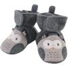 imageHudson Baby Animal Fleece Lined Booties Gray Owl 2 Toddler 2T